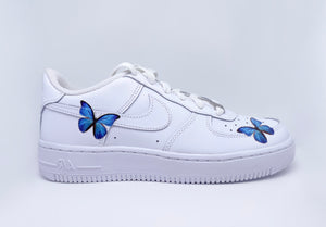 Customized Air Force 1 Blue Butterfly