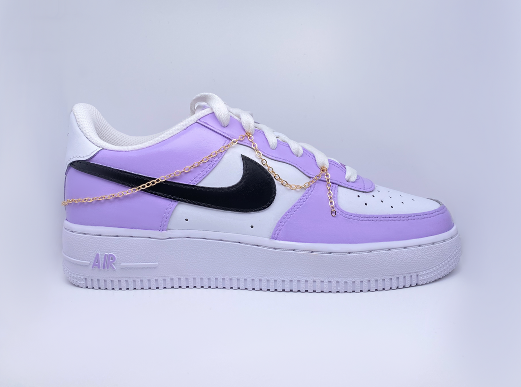 Air force 1 pastell Lila mit kette